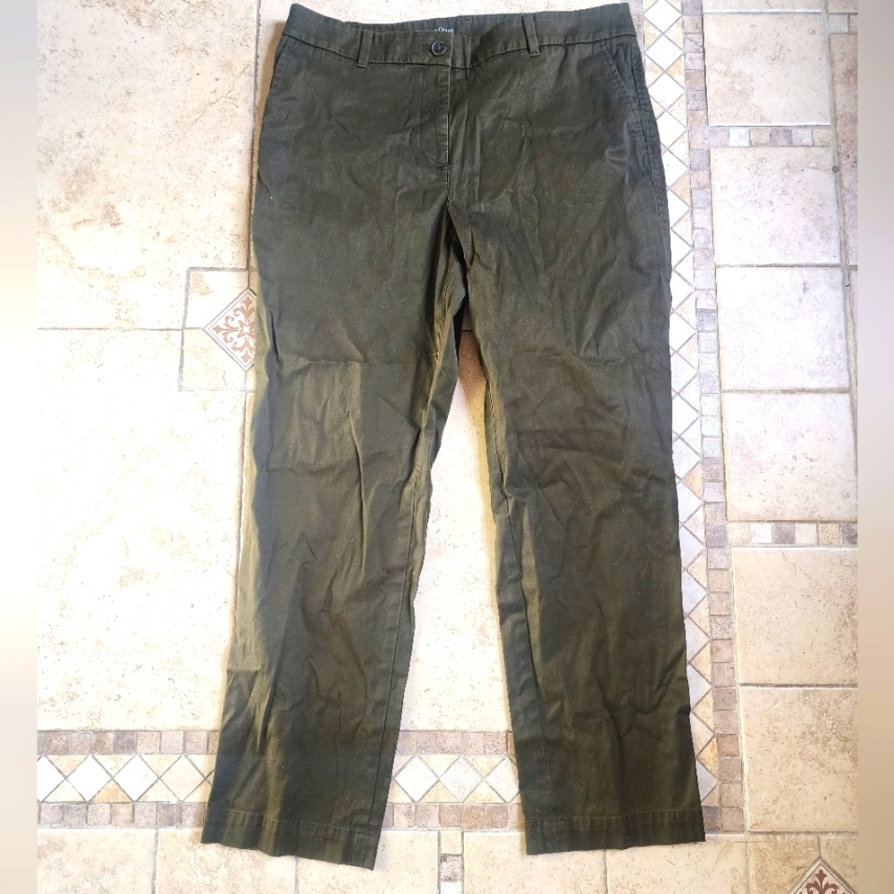 Talbots Green Chinos Versatile Cotton Blend